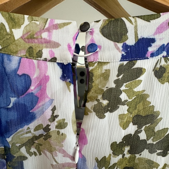 Calvin Klein Floral Sleeveless Midi Dress - Picture 6 of 7